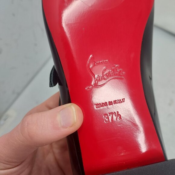 Christian Louboutin Black Sweet Jane Ballerina Flat Shoe - Picture 4 of 11